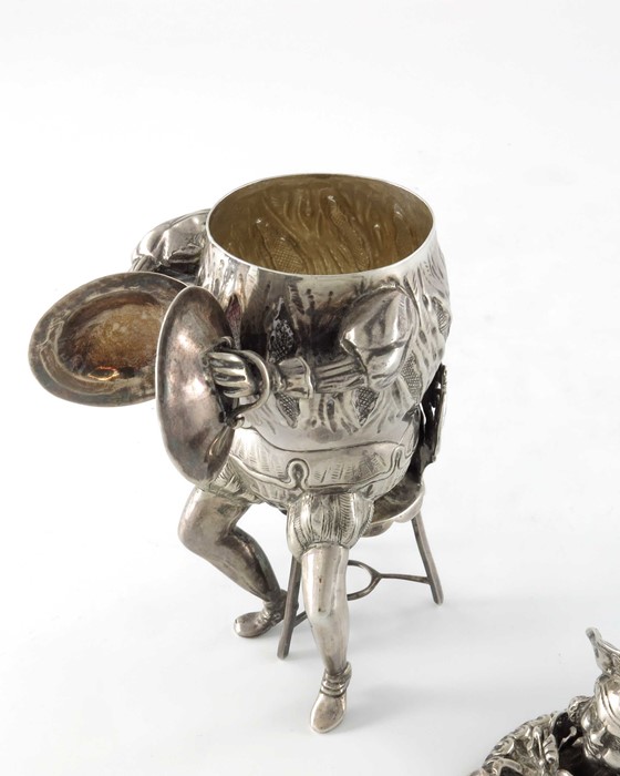 An early 20th century Dutch silver novelty tea caddy, Berthold Muller - Image 4 of 8
