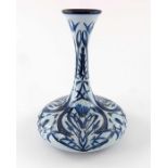 Rachel Bishop for Moorcroft, a Blue on Blue vase