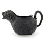 A Staffordshire black basalt Wellington jug, probably Wedgwood, circa 1813