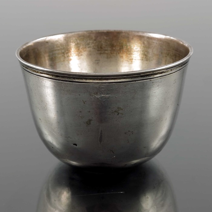 An 18th century German silver beaker