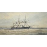 Richmond Markes (act.1890-1920), HMS Achilles Steamer Off Dover, watercolour