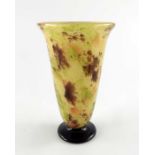 Schneider, an Art Deco mottled glass vase