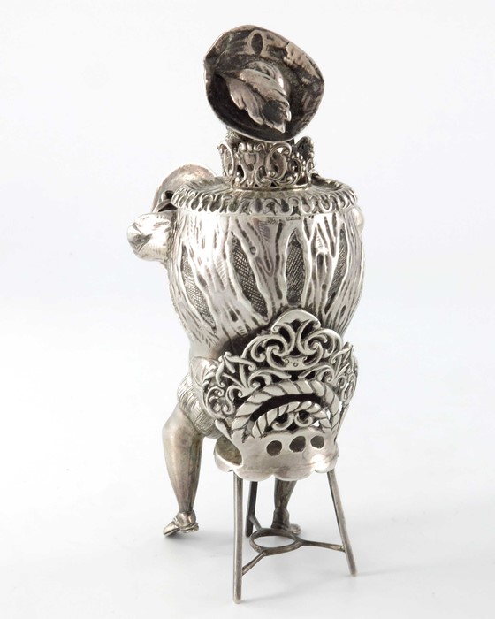 An early 20th century Dutch silver novelty tea caddy, Berthold Muller - Image 3 of 8