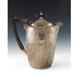 A Victorian silver water jug, James Dixon and Sons