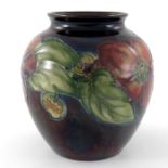 Walter Moorcroft, a Flambe Clematis vase