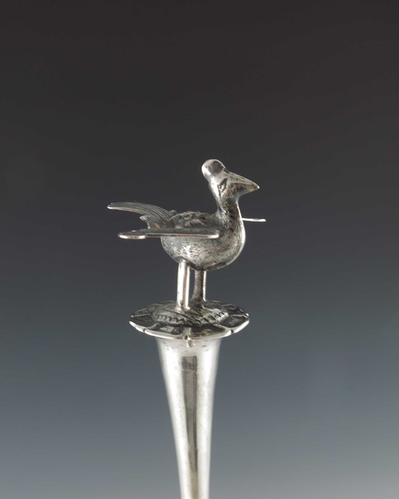 A Chinese export silver rosewater sprinkler - Image 3 of 6