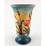 Philip Richardson for Moorcroft, a Reeds at Sunset vase