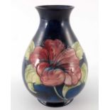Walter Moorcroft, a Hibiscus vase