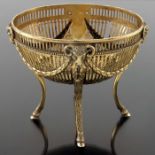 A Victorian silver gilt basket, F B Thomas and Co., London 1879