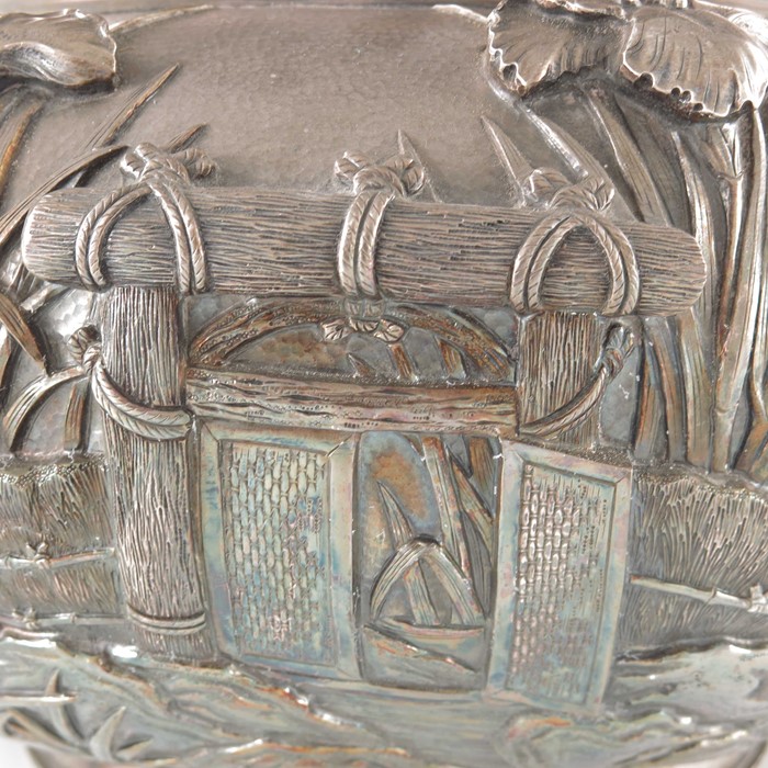 A monumental Japanese silver bowl, Meiji, circa 1880 - Image 13 of 17