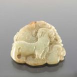 A Chinese carved jade pendant