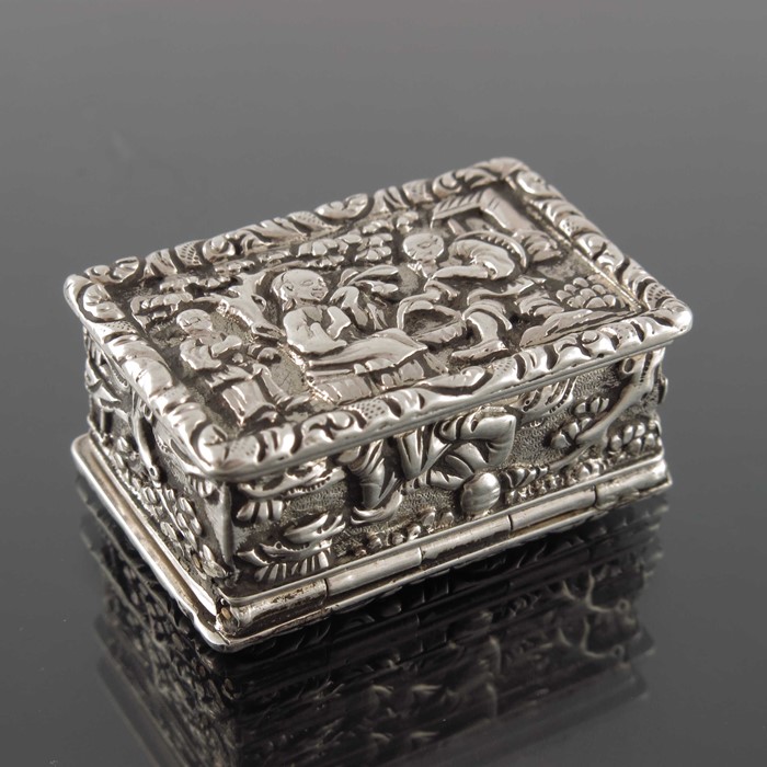 A 19th century Chinese export silver vinaigrette - Image 2 of 6