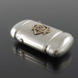 A Victorian silver vesta case, William Summers, London 1877