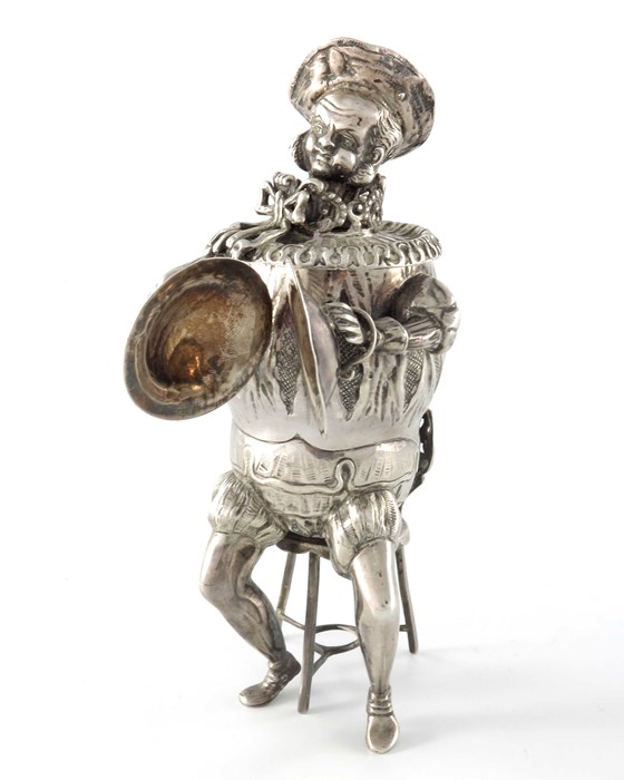 An early 20th century Dutch silver novelty tea caddy, Berthold Muller - Image 2 of 8