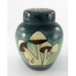 Walter Moorcroft, a Mushroom ginger jar and cover