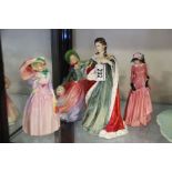 Royal Doulton figures including Queens of the Real