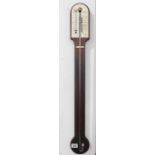 A mahogany stick barometer, Russell Norwich