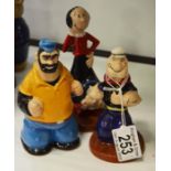 Wade figures, Popeye, Olive Oil and Brutus, Limite