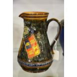 A Doulton Lambeth stoneware commemorative jug for