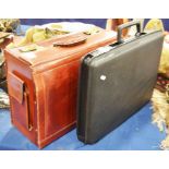 Two briefcases including leather satchel type and