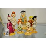 Beswick Doulton Flintstone figures to include, Fre