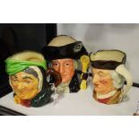 Royal Doulton character jugs including George Wash