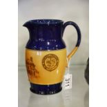 A Royal Doulton stoneware jug, transfer printed wi