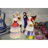 Four Royal Doulton figures, May HN2746, Dawn HN325