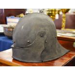 A 15th century style sallet, helmet with visor