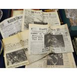 Newspaper publications circa 1940's, War News art