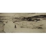 Leslie Moffatt Ward (1888-1978), The Valley of the Medway from Cuxton, Etching (trial proof)