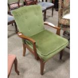 A 1940s Parker Knoll open armchair