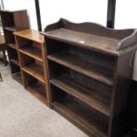 Three bookcases, 43cm wide, 19cm deep 108cm high,