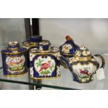 A collection of Samson porcelain Worcester style e