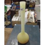 Onion shaped art glass vase.