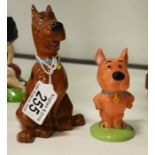 Wade model of Scooby Doo together with another, Sc