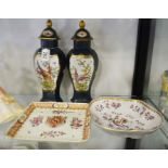 A collection of Samson porcelain including a pair