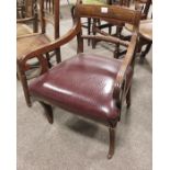 A Regency mahogany armchair