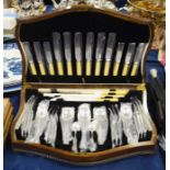 A canteen of silver plated cutlery, circa 1940's,