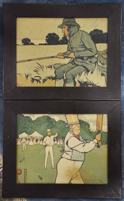 After Cecil Aldin (1870-1935), A Cricket Match, li