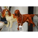 Royal Doulton Spaniel HN1055 and a King Charles Sp