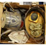 A collection of items including Victorian photogra