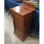 A Victorian mahogany pot cupboard, 38cm wide, 85cm