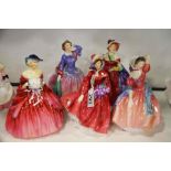 Five Royal Doulton Ladies figures, May Time HN2113