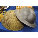 A World War II British paratroopers helmet