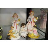 Five Royal Doulton figures including My Teddy HN21