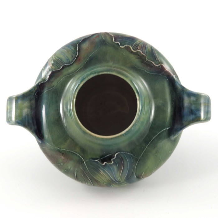 William Moorcroft for Liberty and Co., a Claremont vase, circa 1904, twin handled inverse baluster - Image 6 of 8