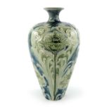 William Moorcroft for James MacIntyre, a Florian Poppy vase, circa 1900, shouldered form, green on