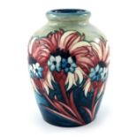 William Moorcroft, a Late Cornflower vase, circa 1932, shouldered form, impressed marks and