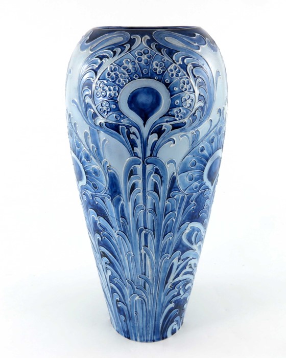 William Moorcroft for James MacIntyre, a Florian Ware Peacock vase, circa 1900, shouldered form, - Image 3 of 6